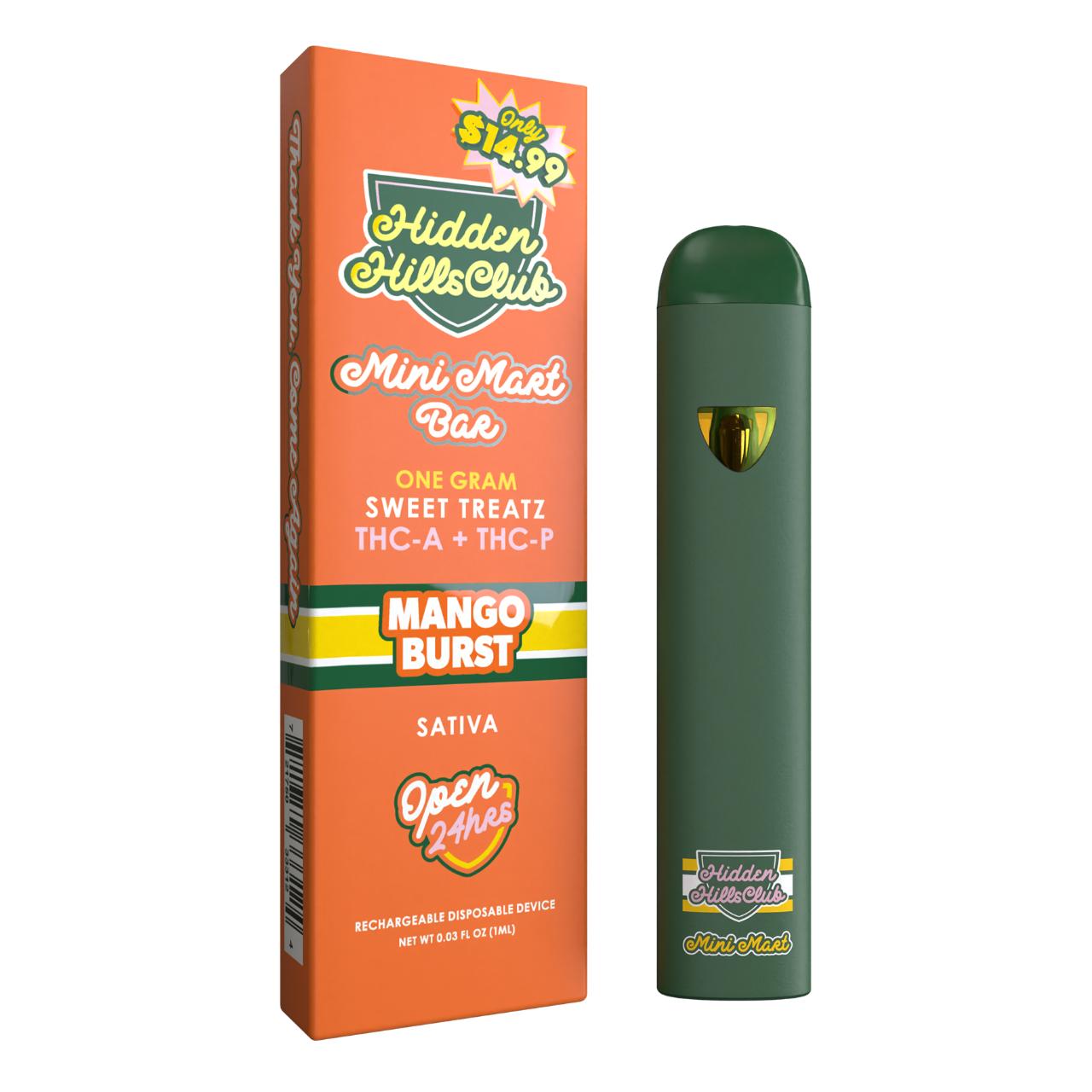 Hidden Hills Club Mini Mart Sweet Treatz THC-A THC-P Disposable 1G - Image 4