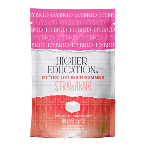Higher Education D9 Live Resin Gummies 100MG-10CT at Puffezee
