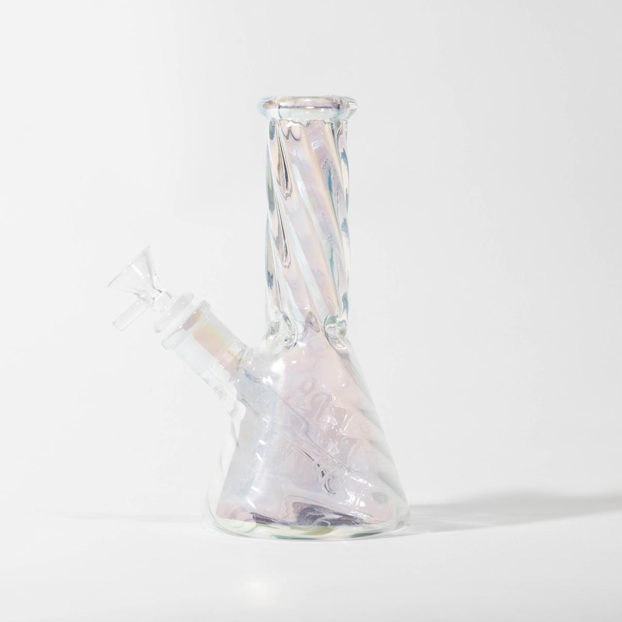Hillside Iridescent Twisted Mini Beaker Purple - Image 2