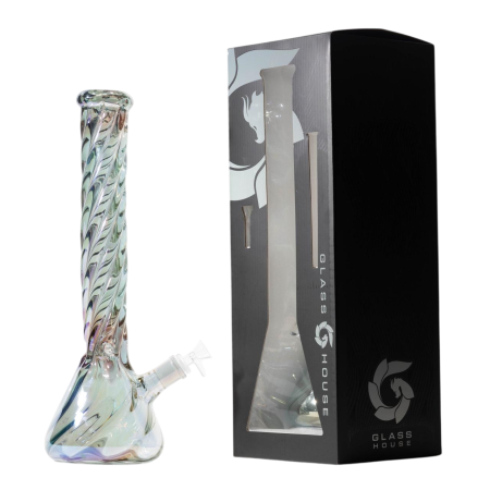 Hillside Water pipe Twisted Beaker"16