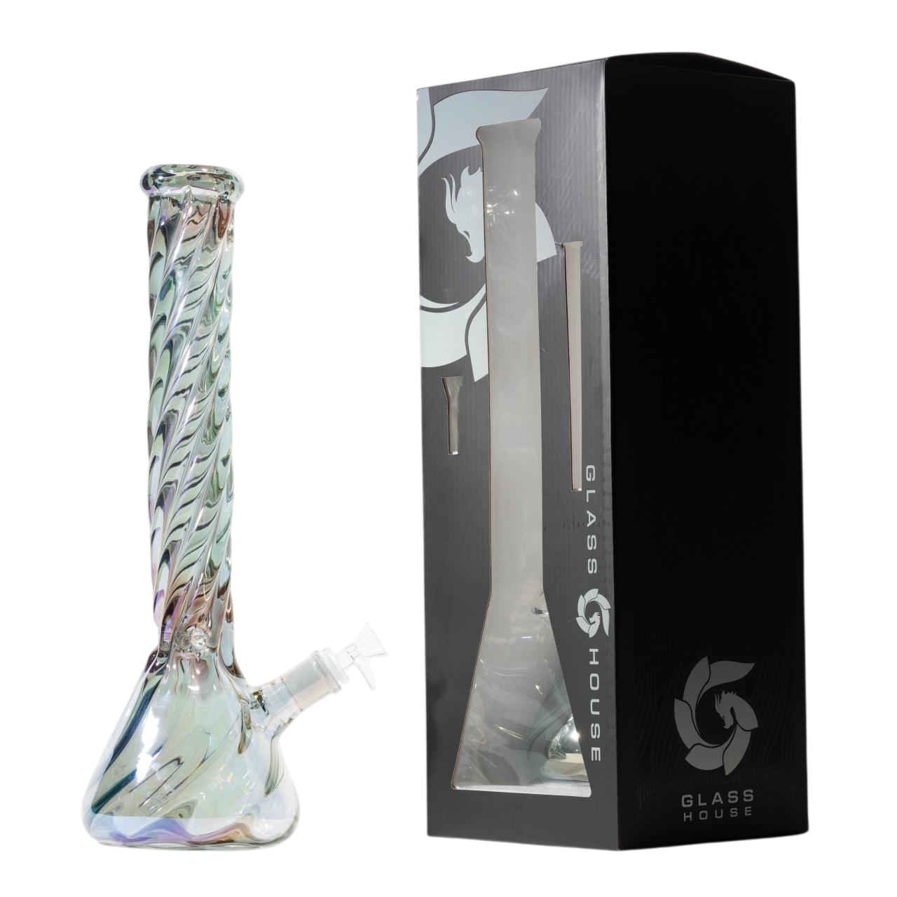 Hillside Water pipe Twisted Beaker"16
