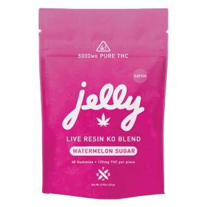 Jelly Live Resin KO Blend Gummies 5000MG at Puffezee