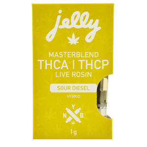 Jelly THCA THCP Live Rosin Master Blend Cartridge 1G at Puffezee