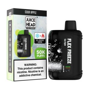 Juice Head Flex Freeze 50K Puff Disposable Sour Apple – Puffezee