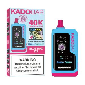 Kado Bar NI40K Puff Disposable Blue Razz Ice – Puffezee
