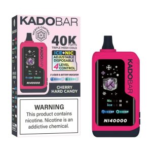 Kado Bar NI40K Puff Disposable Cherry Hard Candy – Puffezee