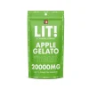 LIT THC Gummies 20000MG 1PK 40CT Apple Gelato – Puffezee