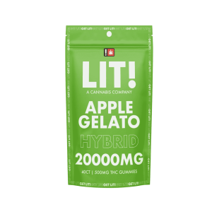 LIT THC Gummies 20,000MG - 1PK - 40CT at Puffezee