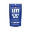 LIT THC Gummies 20000MG 1PK 40CT Berry Blue – Puffezee