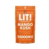 LIT THC Gummies 20000MG 1PK 40CT Mango Kush – Puffezee