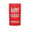 LIT THC Gummies 20000MG 1PK 40CT Strawberry Cough – Puffezee