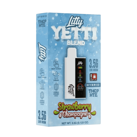 Litty Yetti Live Rosin Blend THCP HTE Disposables 3.5G