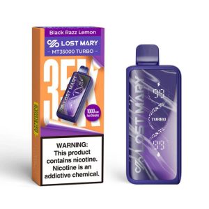 Lost Mary MT 35000 Puff Turbo Disposable Black Razz Lemon – Puffezee