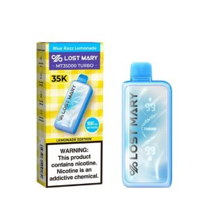Lost Mary MT 35000 Puff Turbo Disposable Blue Razz Lemonade – Puffezee