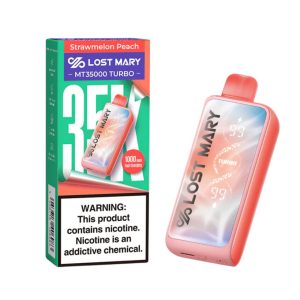 Lost Mary MT Turbo Disposable 35000 Puff Strawmelon Peach – Puffezee