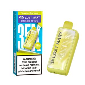 Lost Mary MT Turbo Disposable 35000 Puff Toasted Banana – Puffezee