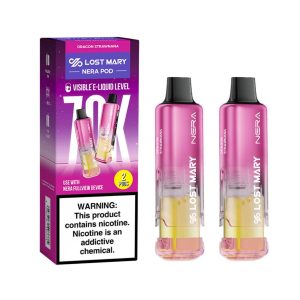 Lost Mary Nera Fullview Kit 70K Puff Replacement Pod Cartridge 2PK Dragon Strawnana – Puffezee