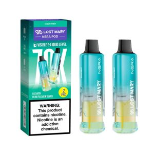 Lost Mary Nera Fullview Kit 70K Puff Replacement Pod Cartridge 2PK Miami Mint – Puffezee