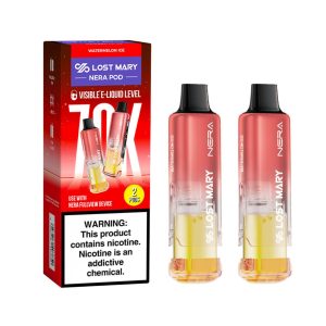 Lost Mary Nera Fullview Kit 70K Puff Replacement Pod Cartridge 2PK Watermelon Ice – Puffezee