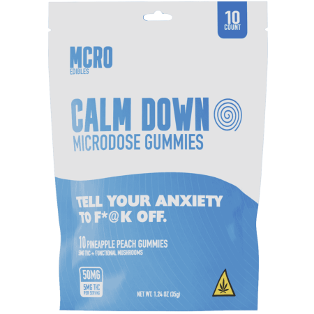 MCRO Microdose Gummies Calm Down 50MG - Pineapple Peach