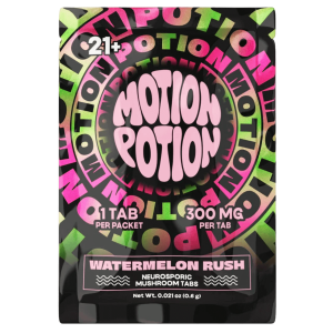 Motion Potion Mushroom Tablets 300MG-1COUNT at Puffezee