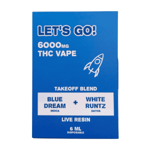 NYB Lets Go Takeoff Blend Live Resin Disposable 6ML at Puffezee
