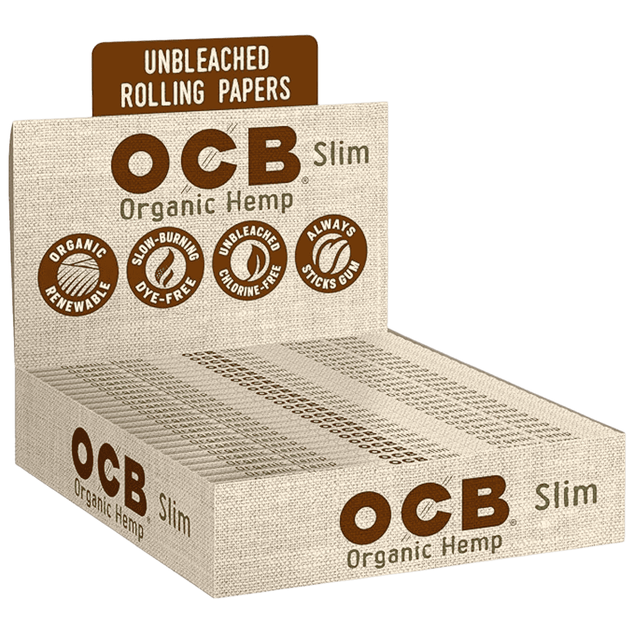 OCB Rolling Papers 24PK - Slim Organic Hemp