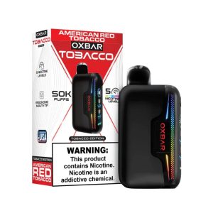 OXBAR Astro Maze 50K Puff Disposable American Red Tobacco – Puffezee