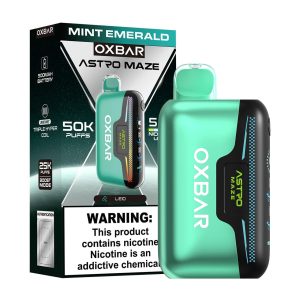 OXBAR Astro Maze 50K Puff Disposable Mint Emerald – Puffezee