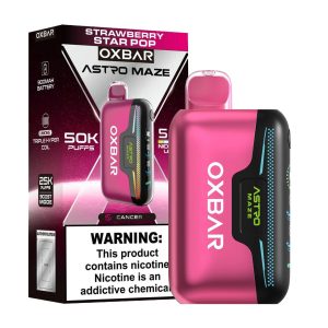 OXBAR Astro Maze 50K Puff Disposable Strawerry Star Pop – Puffezee