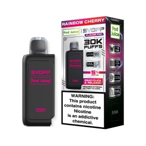 OXBAR x Pod Juice Svopp 30K Puff Pre Filled Disposable Replacement Pod – 1PK Rainbow Cherry – Puffezee