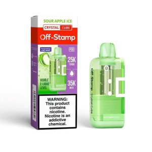 Off Stamp Crystal Cube 35k Puff Disposable Replacement Pod Cartridge 1PK Sour Apple Ice – Puffezee