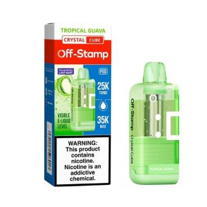 Off Stamp Crystal Cube 35k Puff Disposable Replacement Pod Cartridge 1PK Tropical Guava – Puffezee