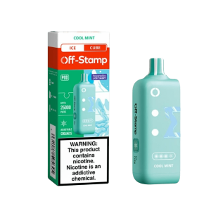 Off Stamp Ice Cube 25k Puff Pre filled Pod 1PK Cool Mint – Puffezee
