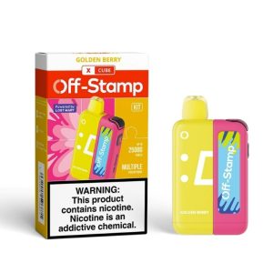 Off Stamp X Cube 25K Puff Disposable Golden Berry – Puffezee