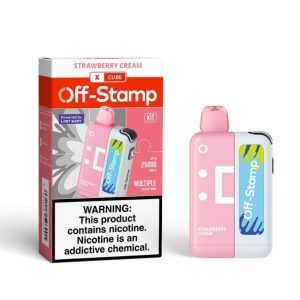 Off Stamp X Cube 25K Puff Disposable Strawberry Cream – Puffezee