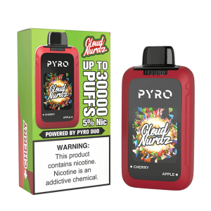 Pyro Duo x Cloud Nurdz 30K Puff Disposable Cherry Apple – Puffezee