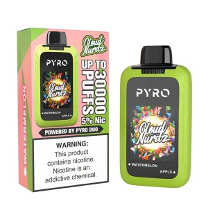 Pyro Duo x Cloud Nurdz 30K Puff Disposable Watermelon Apple – Puffezee