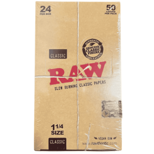 RAW Rolling Papers 24PK - 1-1/4 at Puffezee