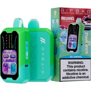 Rifbar MixPro 40K Puff Disposable Ice Control Sour Apple Ice – Puffezee