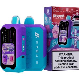 Rifbar MixPro 40K Puff Disposable Sweet Control Triple Berry Ice – Puffezee