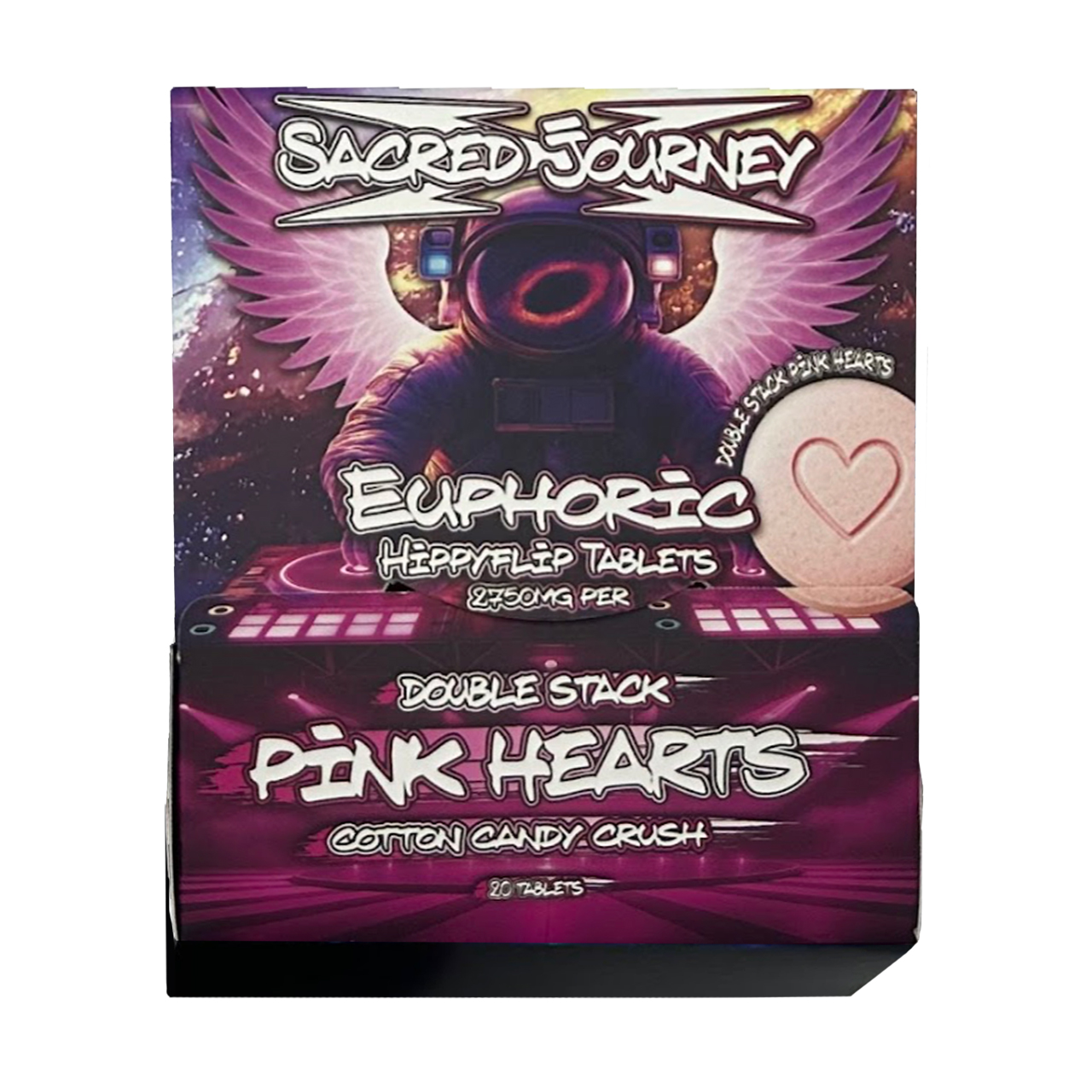 Sacred Journey Euphoric HippyFlip Mushroom Blend Tablets 2750MG - 20CT - Image 3