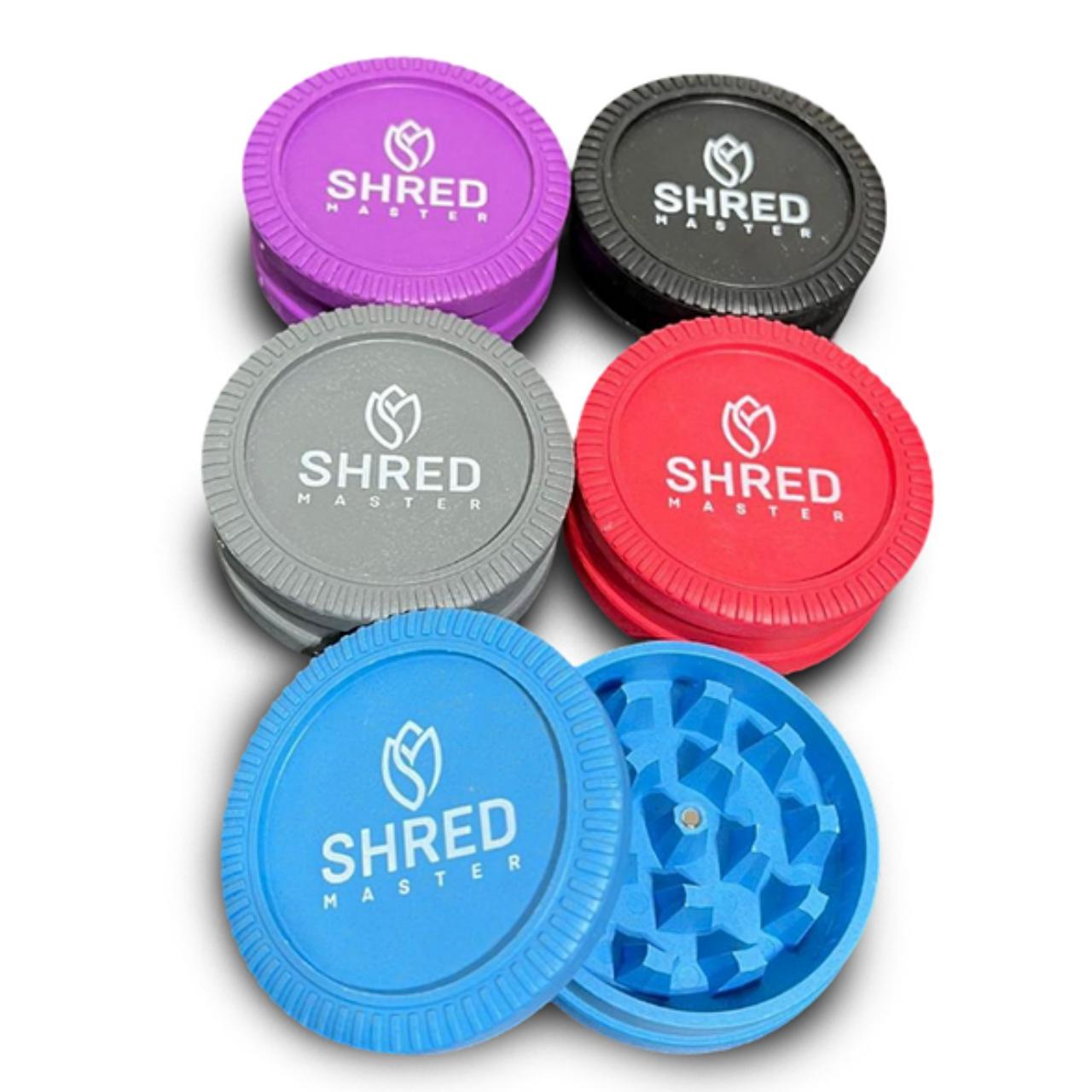 Shred Master Hemp Grinder 2 Piece -12COUNT Magnetic - Image 4