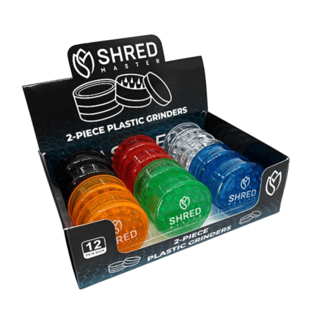 Shred Master Hemp Grinder 2PC 12CT Plastic