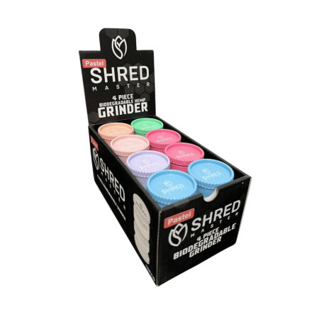 Shred Master Hemp Grinder 4 Piece -16COUNT