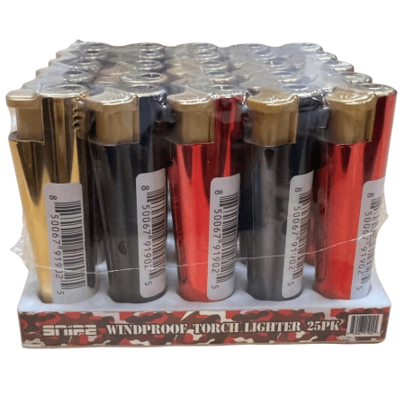 Snipe Pocket Torch Lighters - 25PK