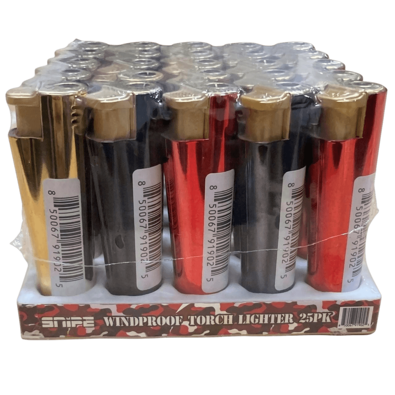 Snipe Pocket Torch Lighters - 25PK