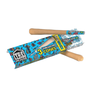 Tre House Premium Pre Roll Cones King Size Slim Unbleached - 3PK at Puffezee