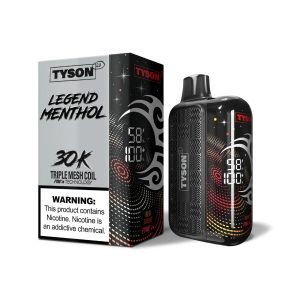 Tyson 2.0 Legend 30K Puff Disposable Menthol Silver – Puffezee