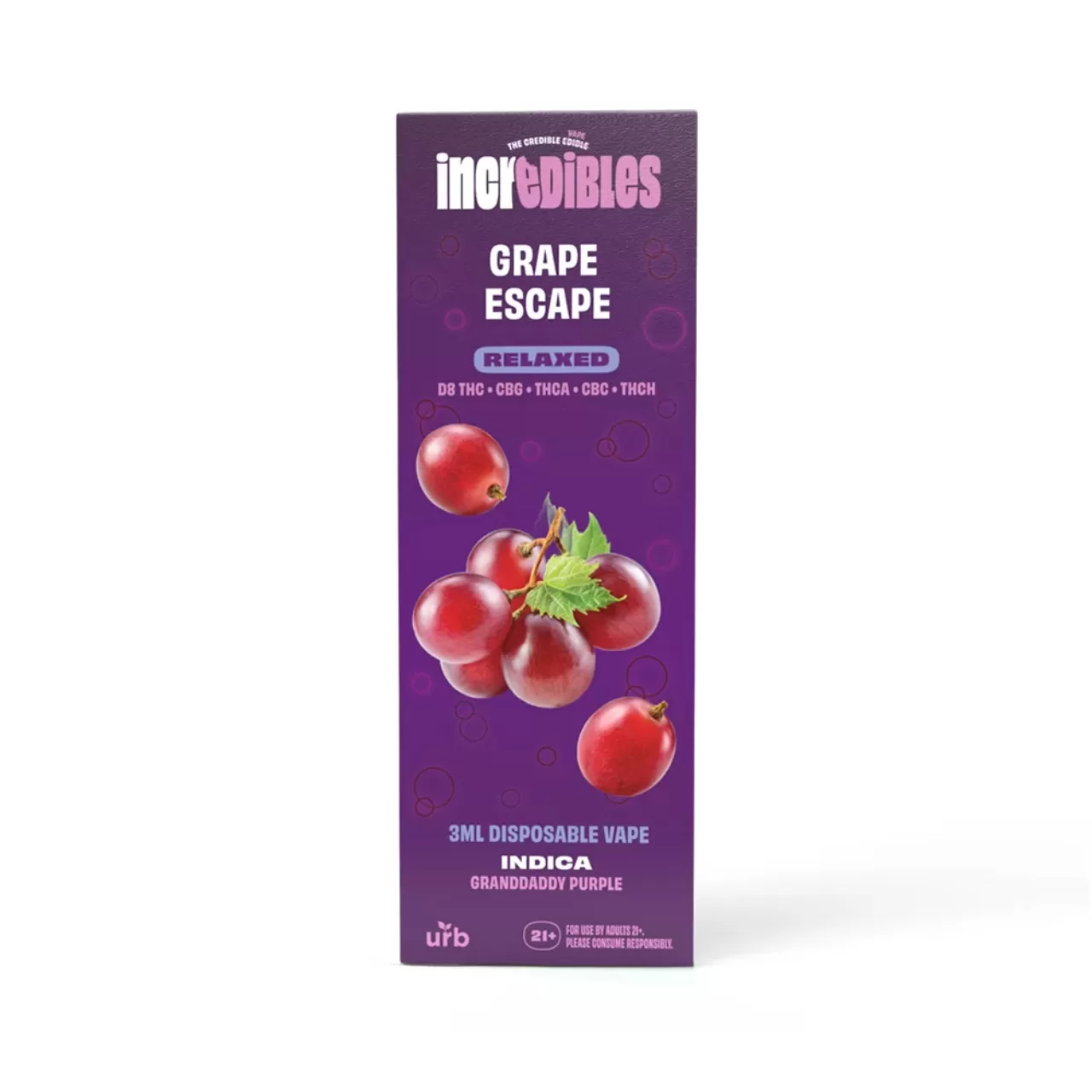 URB Incredibles Disposable - 3ML - Image 4